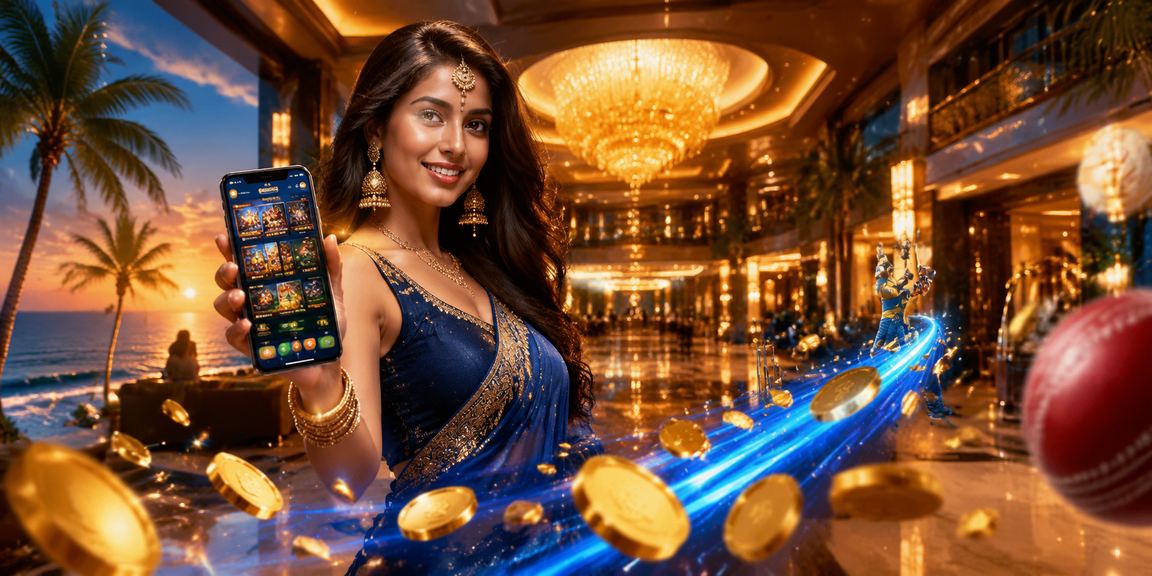Cricket bettors enjoying a lively game with blue and gold themes